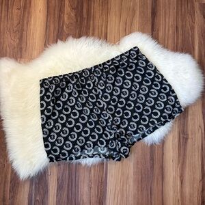 Victoria’s Secret PINK  Black White Tencel Pajama Shorts • Size L